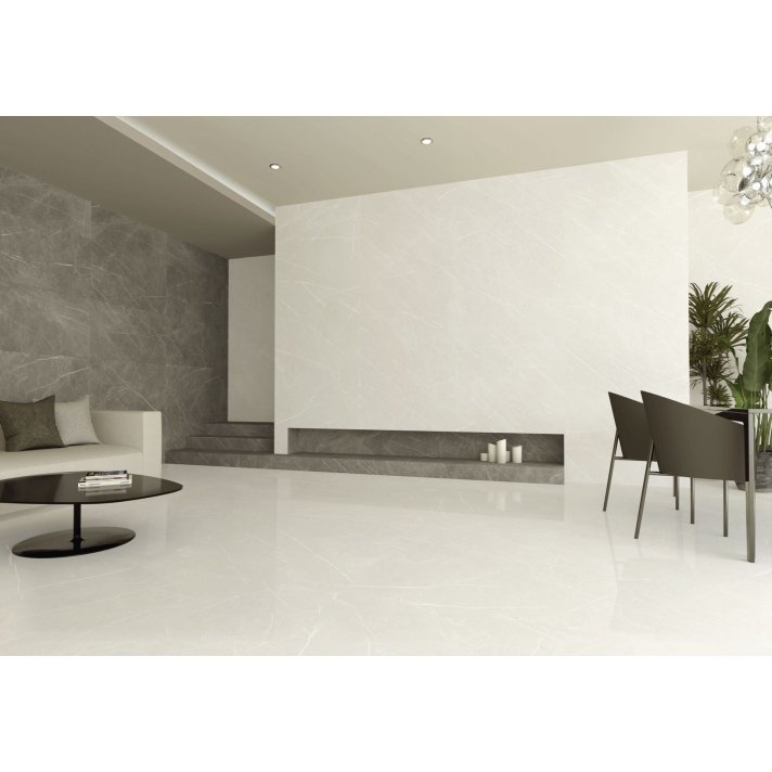 Baldocer Eternal hoogglans vloertegel 120x120 Cream