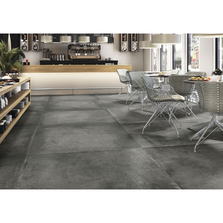 Baldocer Grafton hoogglans vloertegel 120x120 Anthracite