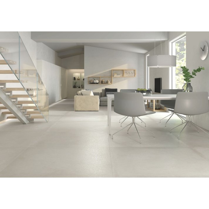 Baldocer Grafton hoogglans vloertegel 80x80 Silver