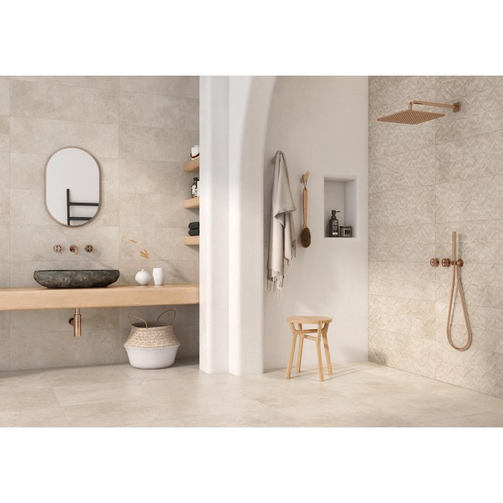 ITT Campaspero wandtegel mat decor 30x90 sand