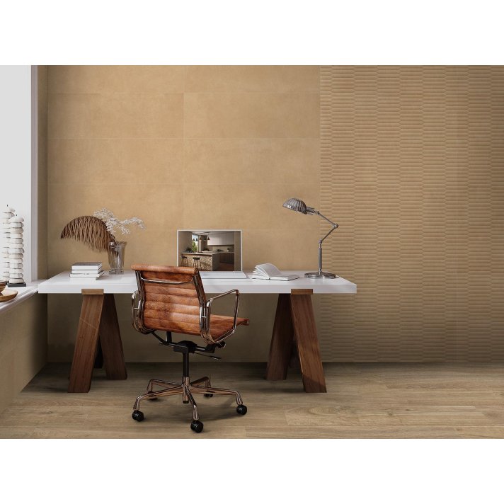 ITT Essence wandtegel mat decor 30x90 ocre