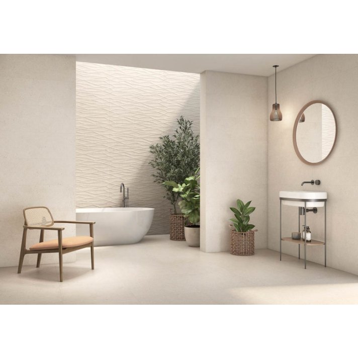 ITT Macan wandtegel mat decor 31,6x100 sand