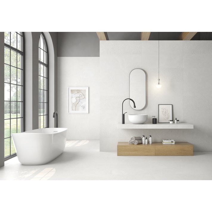 ITT Magnum wandtegel mat decor 30x90 white