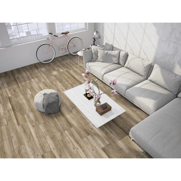 ITT Moremi vloertegel mat 23x120 taupe