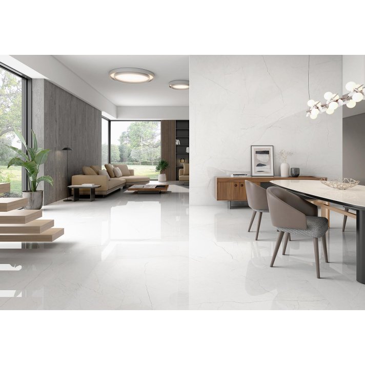 ITT Omnia hoogglans vloertegel 120x120 white