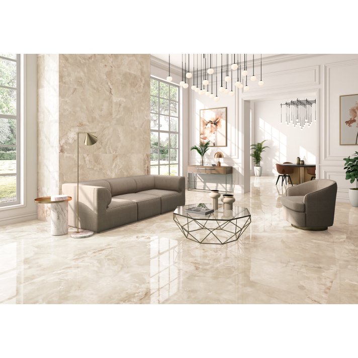 ITT Onix hoogglans vloertegel 120x120 beige