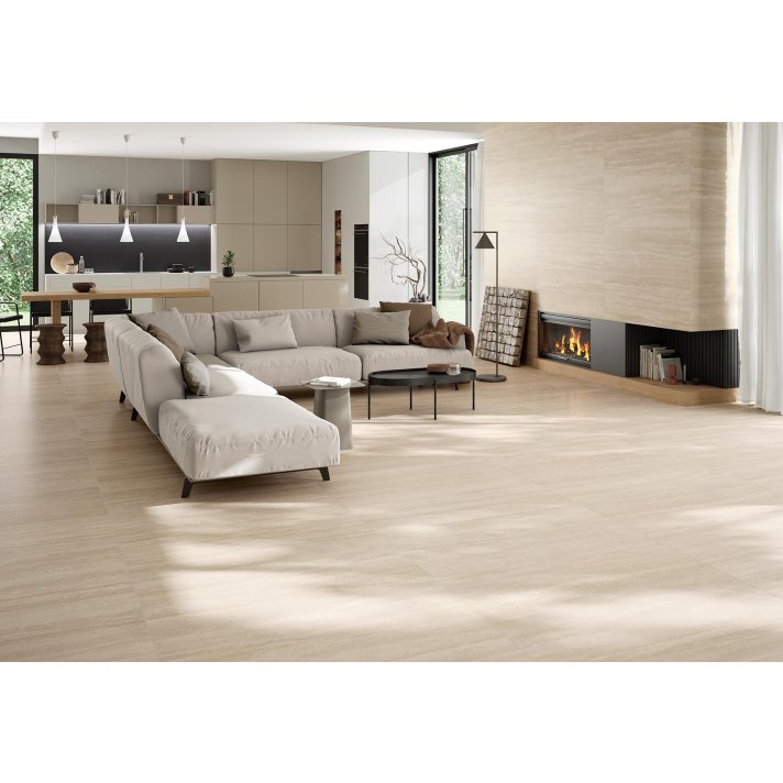 ITT Travertine navona vloertegel mat 60x120 beige