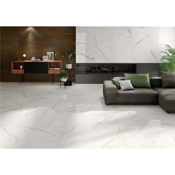 Alaplana Kinsale hoogglans vloertegel 60x120 White