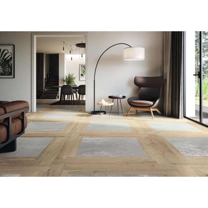 Baldocer Liverpool vloertegel mat 120x120 Duetto Teak