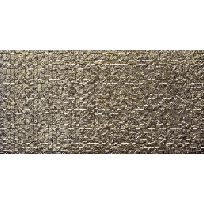 Wandtegel Metalica Goud Glans - 33x65 3D Mosaic Gold Designtegels