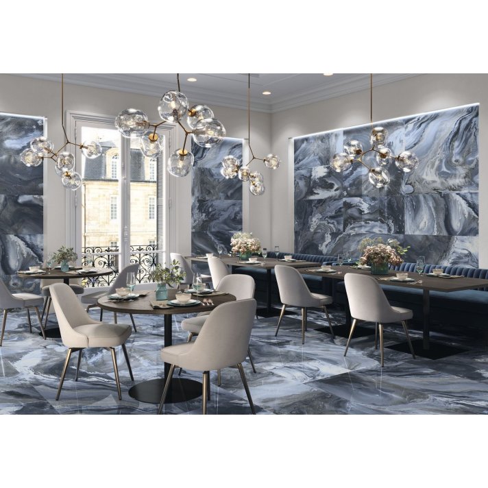 Baldocer Nexside hoogglans vloertegel 120x260 Blue