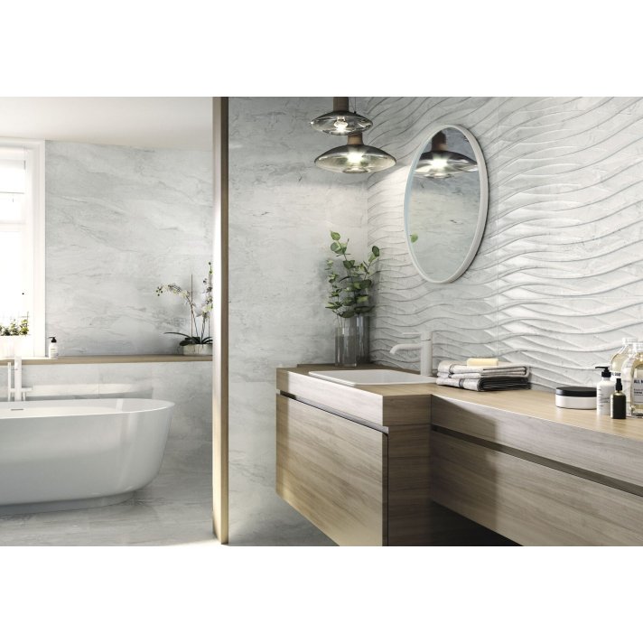 Baldocer Pienza hoogglans vloertegel 60x120 Cenere