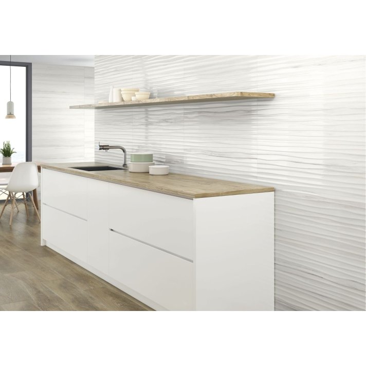 Baldocer Riverdale hoogglans vloertegel 60x60 White
