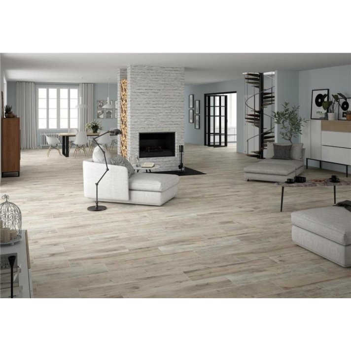 Alaplana Shireen houtlook tegel 23x120 Bone