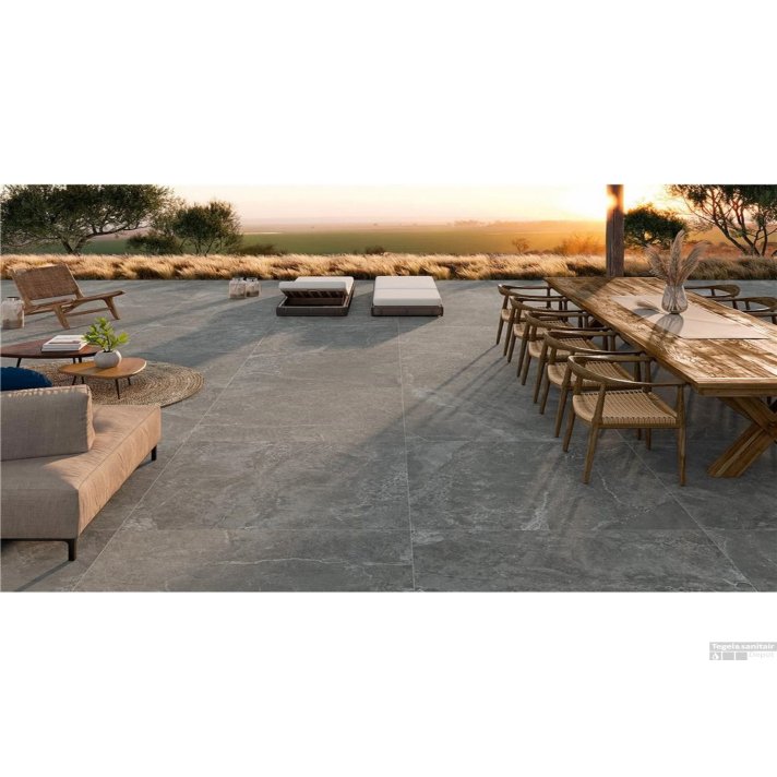 Alaplana Tenby vloertegel mat 120x120 Anthracite