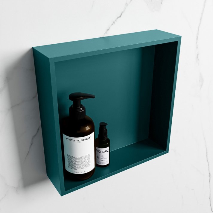 Mondiaz Easy Nis 29,5x29,5cm in solid surface kleur Smag | Smag. 1 vak  geschikt voor in- of opbouw