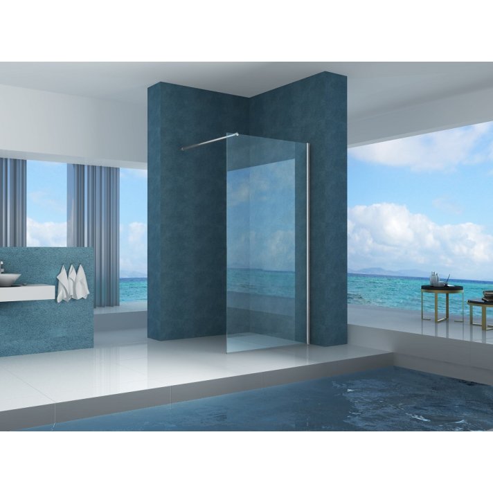 Eco inloopdouche 1100 x 2000 x 8 mm nano helder glas/chroom