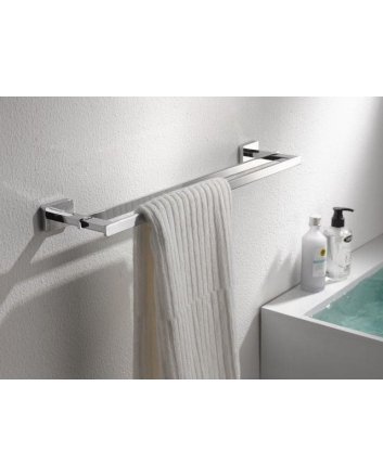 Sani DeLuxe Handdoekrek dubbel vierkant Chroom