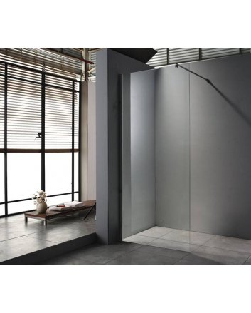 Sani DeLuxe Walk in douchewand met profiel 8 mm veiligheidsglas met Nano coating 90