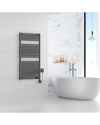 Elara elektrische radiator Smart WiFi 118,5 x 60 cm gunmetal