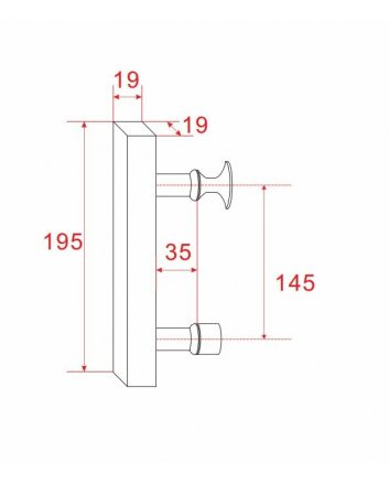 Wiesbaden type 7 deurgreep 14,5 cm chroom