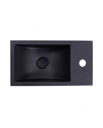 Sani DeLuxe Fontein Quartz Recto 40x22x10 cm, rechts