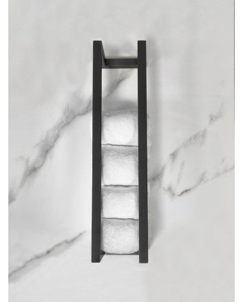 Loft handdoekrek 50 x 12.5 x 12.5 cm mat zwart