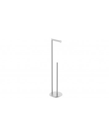 Alonzo toiletrolhouder met reserverolhouder vrijstaand RVS geborsteld