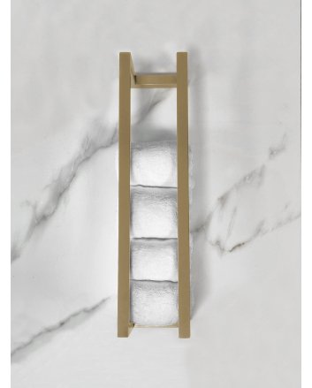 Loft handdoekrek 50 x 12.5 x 12.5 cm geborsteld messing