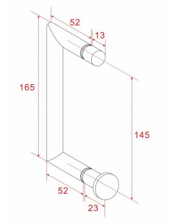 Wiesbaden type 4 deurgreep 16,5 cm chroom