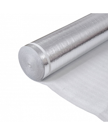 Alufoam ondervloer - 2 mm dik, 20 cm overlap met plakstrip