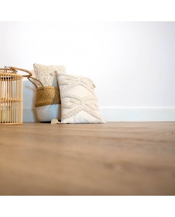 MDF plint recht 60x15 wit gefolied | 2.4 meter