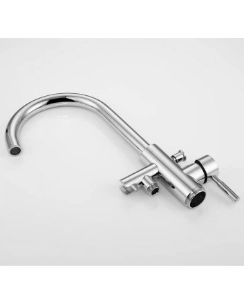 Eco Elegance Vrijstaande Badmengkraan Met Handdouche - Chroom