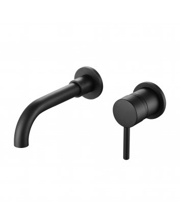 Eco Elegance Inbouw Wastafelmengkraan - Mat Zwart