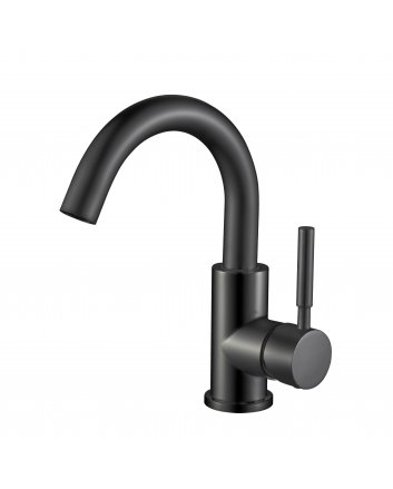 Eco Elegance Ensy Wastafelmengkraan Met Draaibare Uitloop - Mat Zwart