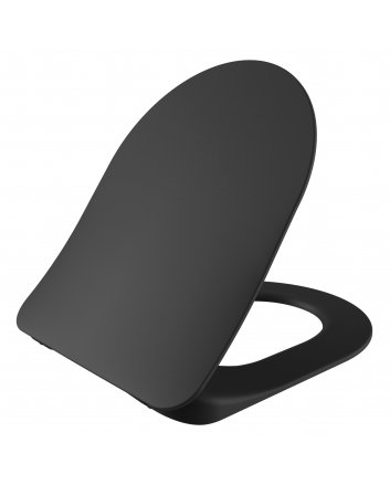 Hugo & Müeller Wc-Zitting Duroplast (Soft-Close & Quick Release) Met Inox Scharnieren - Mat Antraciet