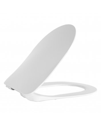 Hugo & Müeller Flat Wc-Zitting Duroplast (Soft-Close & Quick Release) Met Inox Scharnieren - Wit