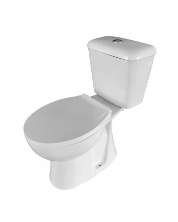 Eco Elegance Duoblok Staand Toilet Zonder Bidet, S-Trap (220mm) 4 In 1