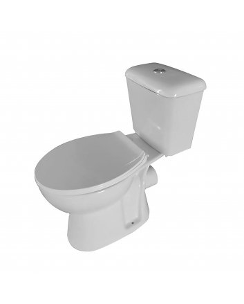Eco Elegance Duoblok Staand Toilet Zonder Bidet, P-Trap (180mm) 4 In 1