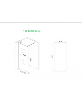 Slim glasplaat 1200 x 2000 x 8 mm nano vintage brons glas