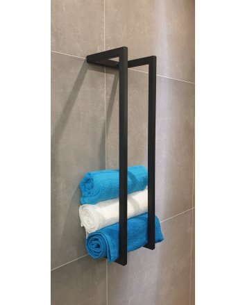 Sani DeLuxe Handdoekenhouder staal Gun Metal 60x15x15 cm