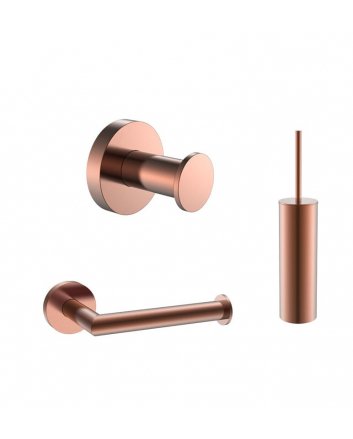 Sani DeLuxe Toilet accessoireset rond Brons