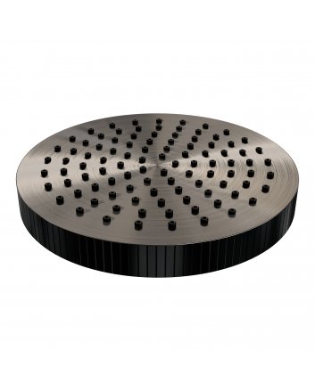 BRAUER Stripe regendouchekop Ø250 gunmetal geborsteld PVD