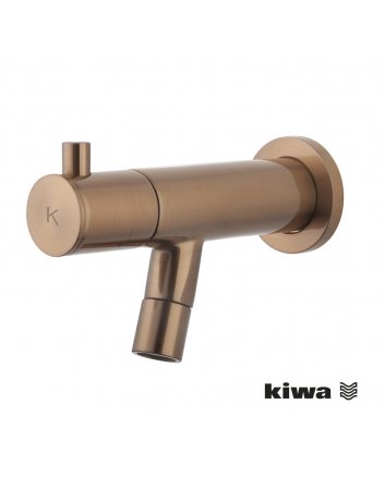 Amador fonteinkraan met muurbevestiging Kiwa 1/2'' geborsteld brons koper