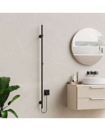 1500x63 - 120 Watt | Elektrische Staafhanddoekradiator - Mat Zwart