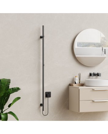 1500x63 - 120 Watt | Elektrische Staafhanddoekradiator - Gunmetal