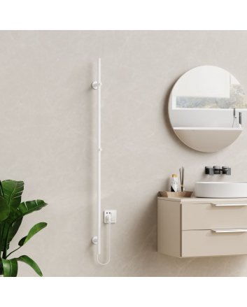 1500x63 - 120 Watt | Elektrische Staafhanddoekradiator - Wit