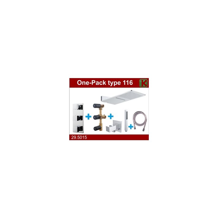 one-pack inbouwthermostaatset type 116 CHR (24x55)