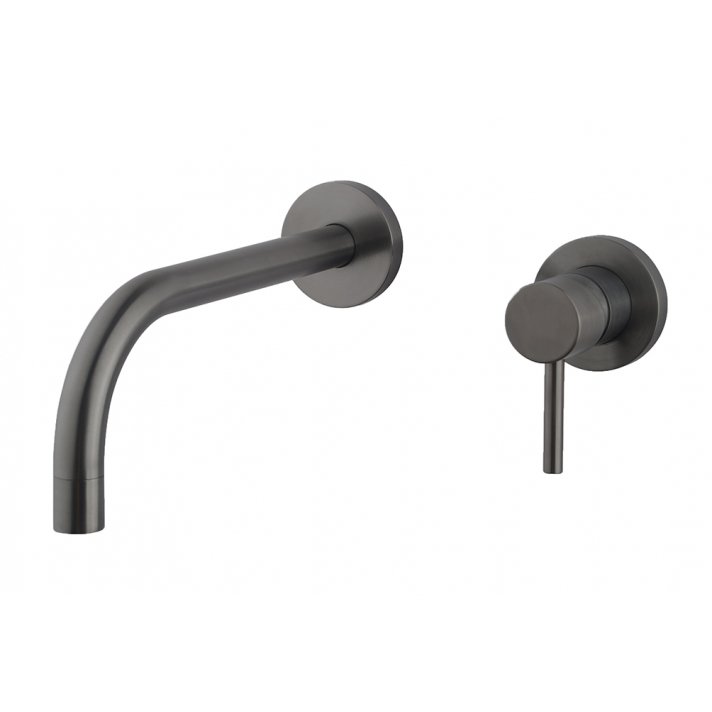 Slim Twenty eenhendel wastafel-afbouwdeel gunmetal