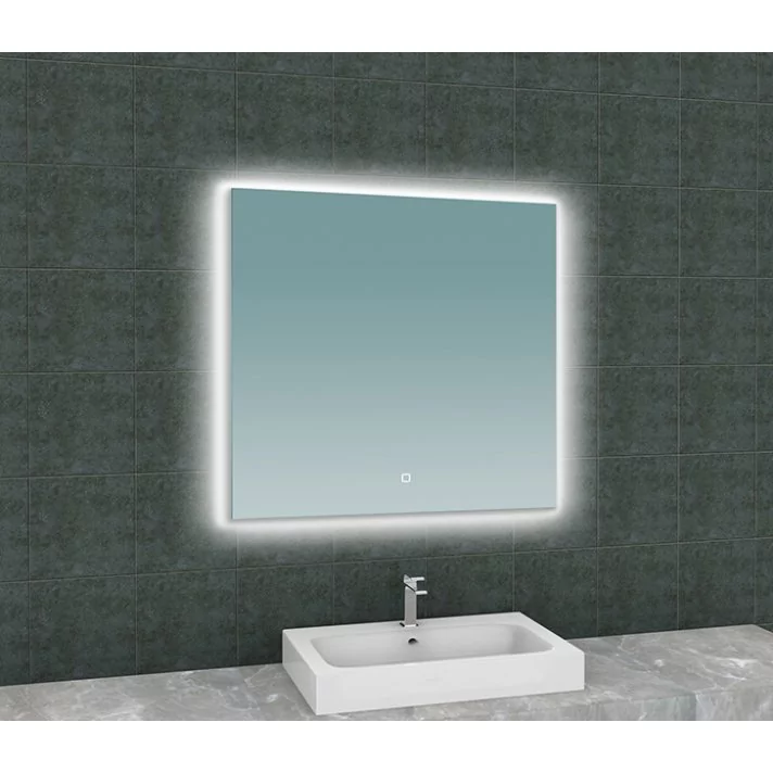 Soul spiegel vierkant met LED, dimbaar en spiegelverwarming 80 x 80 cm